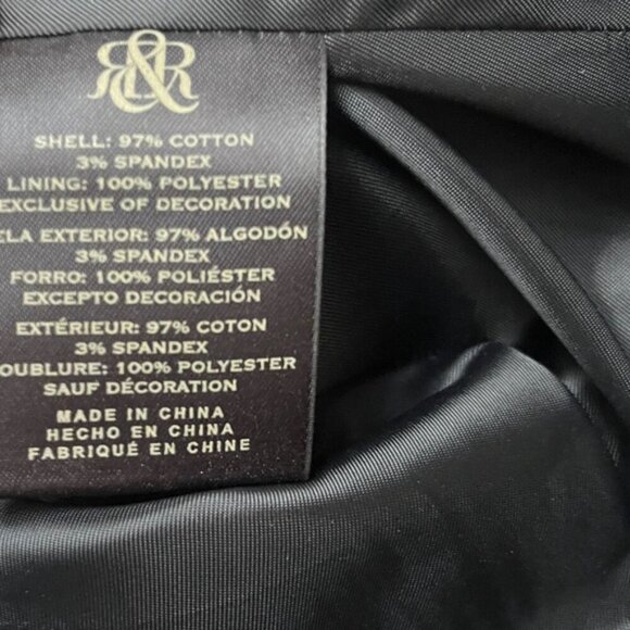 Rock & Republic high waisted classic black pencil skirt Sz 4 - Picture 7 of 9